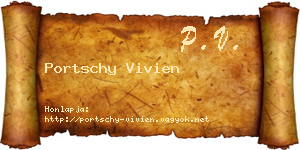 Portschy Vivien névjegykártya